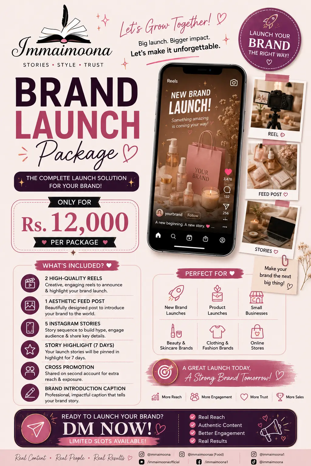 Brand Launch Package — Rs. 12,000