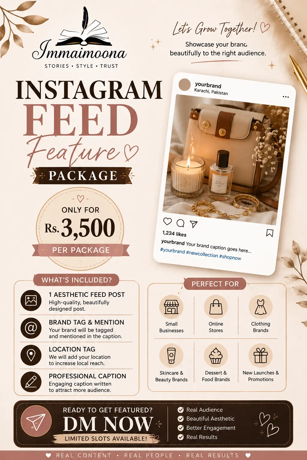 Instagram Feed Feature — Rs. 3,500